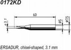 GROT ERSA 3,1mm, płaski 0172KD