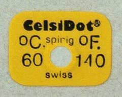 CelsiDot®-znacznik temperatury, samoprzylepna etykieta termoczuła<br>CD-60°C, opakowanie 24 etykiety
