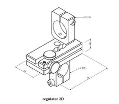 Regulator 2D - uchwyt do lasera