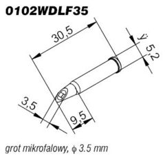 GROT ERSA 3,5mm mikrofalowy 0102WDLF35