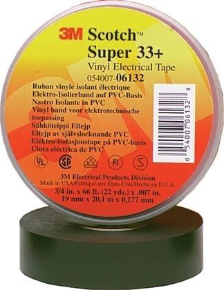 3M SUPER33+-50X33 Ruban isolant Scotch® noir (L x l) 33 m x 50 mm 1