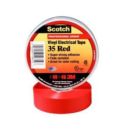 PCW Scotch® 35 Taśma elektroizolacyjna czerwona 19 mm x 20 m