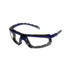 3M™ Solus™ 2000 Okulary ochronne szaro/niebiesko-zielone zauszniki, piankowa uszczelka, z powłoką Scotchgard™, KN, bezbarwne soczewki