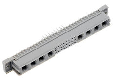 Złącze DIN 41612 typu M, żeńskie, proste, 78+2 pin