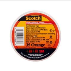 3M Scotch 35 Winylowa taśma elektroizolacyjna PCW, pomarańczowa, 19 mm x 20 m