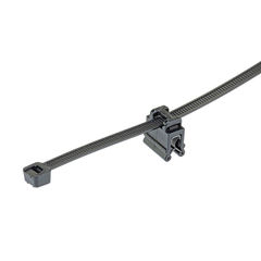 Uchwyt krawędziowy do kabla PV z opaską, 0,7-3,0mm, orientacja równoległa (A)- opakowanie - 500 sztuk